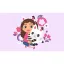Gabby's Dollhouse Flowers hand towel, face towel, towel 30x50 cm