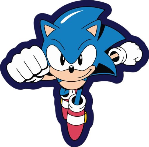 Sonic the Hedgehog Run decorative pillow 40x40 cm Velvet