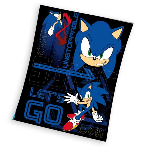 Sonic the Hedgehog Unstoppable coral fleece polar blanket 130x170cm