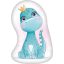 Dinosaur Crown shape pillow, decorative pillow 40x27 cm