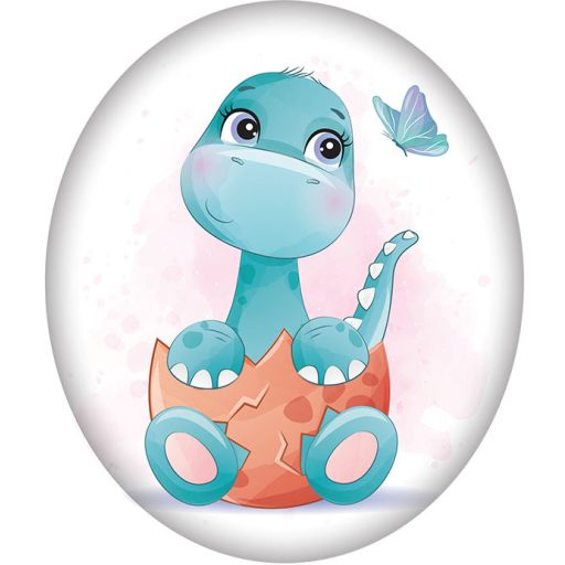 Dinosaur Egg decorative pillow 37x34 cm Velour