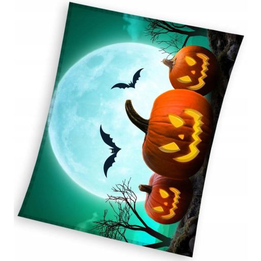 Halloween Moon coral fleece blanket 150x200cm