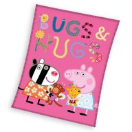Peppa Pig Bugs&Hugs coral fleece blanket 110x140cm
