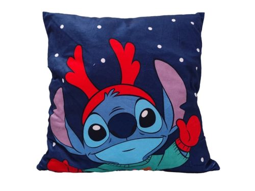 Disney Lilo and Stitch Antler Christmas Cushion Cover 40x40 cm Velvet