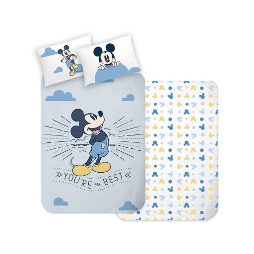 Disney Mickey Best children's, kindergarten bedding set 100×135 cm, 40×60 cm