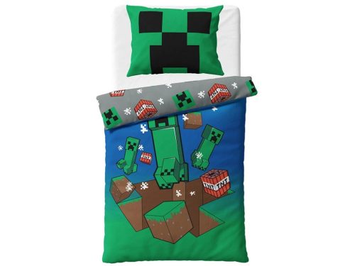 Minecraft Creeper Explode bedding cover 140×200cm, 80×80 cm