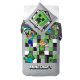 Minecraft Grey bedding set 140×200cm, 70×90 cm
