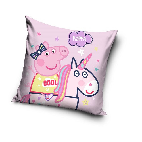 Peppa Pig Unicorn pillow, decorative cushion 40x40 cm