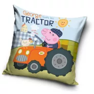   Peppa Pig George's Tractor Velour Cushion Cover 40x40 cm