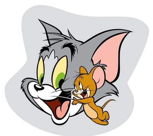 Tom and Jerry shape pillow, decorative pillow 32*32 cm