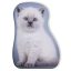 Cat decorative cushion, shaped pillow 33*36 cm