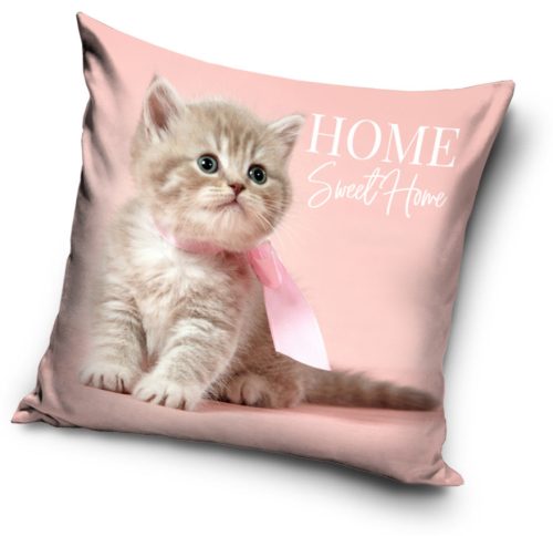 The Cat Pink Pillow, Cushion 40x40 cm