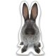 Bunny shaped pillow, decorative cushion 22*36 cm