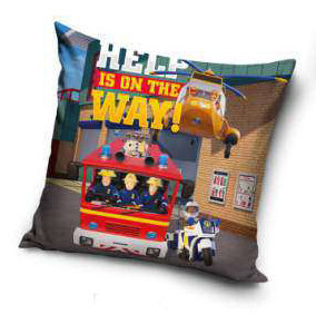 Fireman Sam Way Pillow, Cushion 40x40 cm