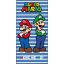 Super Mario Here We Go bath towel, beach towel 70x140cm