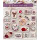 Colour Flowers foam sticker 22 pieces