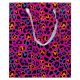 Colour Neon Patterned gift bag 18x10x23 cm