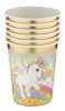 Unicorn Rainbow paper cup, 6 pcs, 250 ml