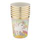 Unicorn Rainbow paper cup, 6 pcs, 250 ml