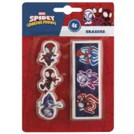 Spiderman Spidey Friends shaped eraser set 4 pcs