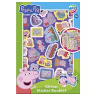 Peppa Pig Family glitter sticker album 8 sheets