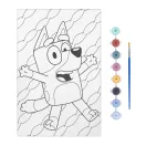 Bluey Happy number painting set
