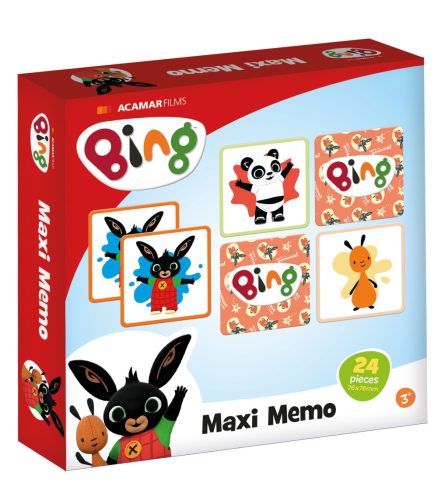 Bing Here I Go memory game with 24 pieces
