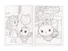 Gabby's Dollhouse Sprinkle Party coloring and sticker set