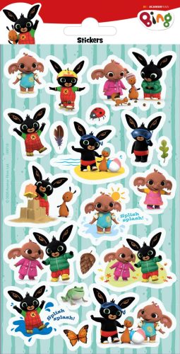 Bing Splash glitter sticker set