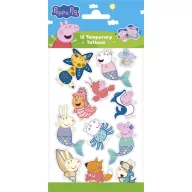 Peppa Pig Mermaid 12-piece tattoo set