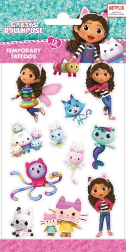 Gabby's Dollhouse Cats tattoo set of 12