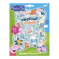 Peppa Pig Awesome Friends window sticker set