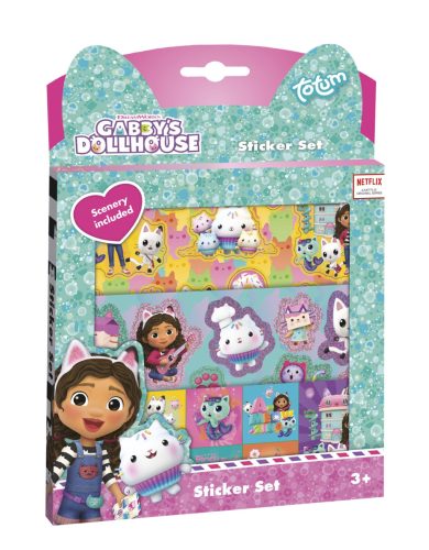 Gabby's Dollhouse Cats sticker set