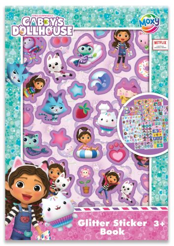 Gabby's Dollhouse Cats glitter sticker book