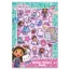 Gabby's Dollhouse Cats glitter sticker album 8 sheets