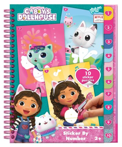Gabby's Dollhouse Sprinkle Party puzzle sticker and coloring set