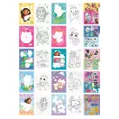 Gabby's Dollhouse Sprinkle Party puzzle sticker and coloring set