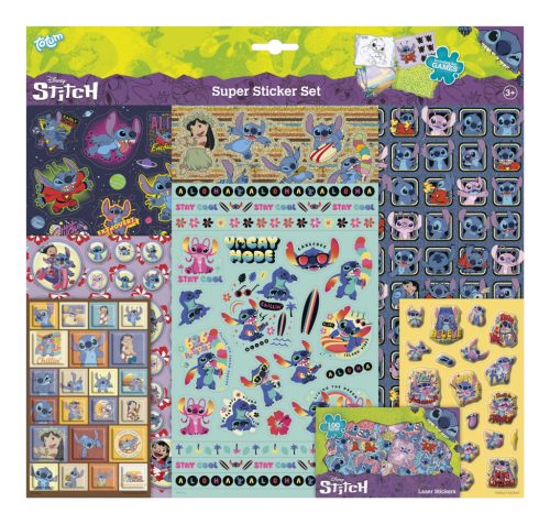 Disney Lilo and Stitch Extrovert Super sticker set with game