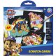 Paw Patrol Team scratch picture scratcher set