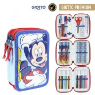 Disney Mickey  pencil case filled with 3 tiers