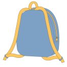 Disney Lilo and Stitch Ananas plush backpack, bag 22 cm