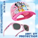 Bluey Pink Team sunglasses and baseball cap set