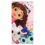   Gabby's Dollhouse Playtime bath towel, beach towel 70x140cm (Fast Dry)