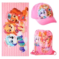 Paw Patrol Cool Girls towel, gym bag, baseball cap set