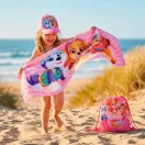 Paw Patrol Cool Girls towel, gym bag, baseball cap set