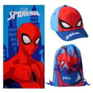 Spiderman City Saver towel, gym bag, baseball cap set