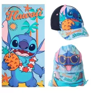   Disney Lilo and Stitch Hawaii towel, gym bag, baseball cap set