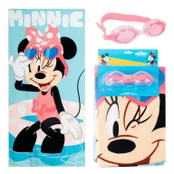 Disney Minnie Swimming towel and swimming goggles set