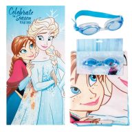Disney Frozen Celebrate towel and swim goggles set
