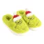 The Grinch Santa Hat adult winter slippers 44/45